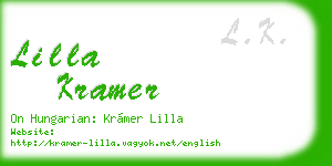lilla kramer business card